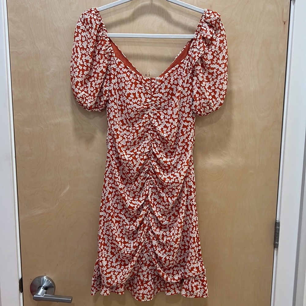 Floral Ruffle Mini Dress - Picture 2 of 3